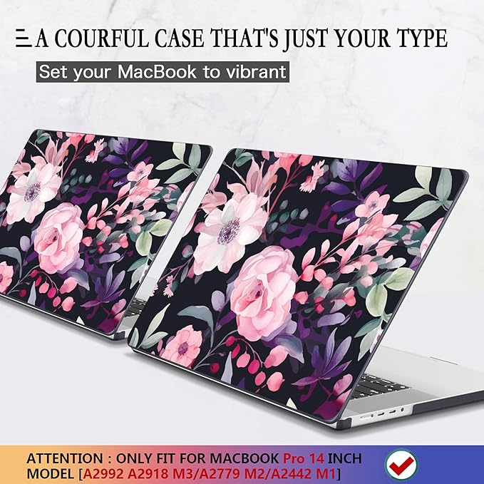 CISSOOK Compatible with MacBook Pro 14 inch Case M4 A3112 A3185 A3401 M3 A2992 - Image 3