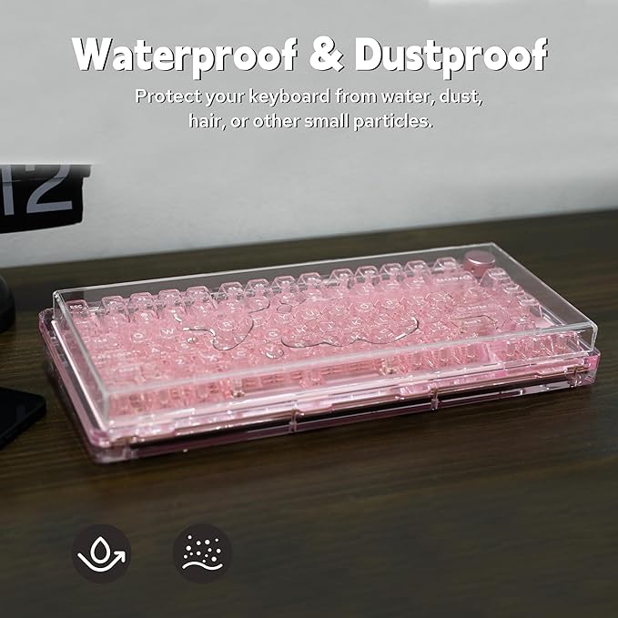 KiiBoom Premium Acrylic Transparent Keyboard Dust Cover, Waterproof, Anti-Cat - Image 4
