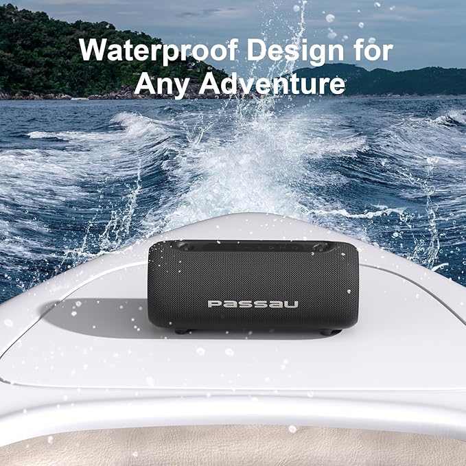 Passau Portable Bluetooth Speakers Loud 40W Peak Stereo Sound, Passive - Image 7