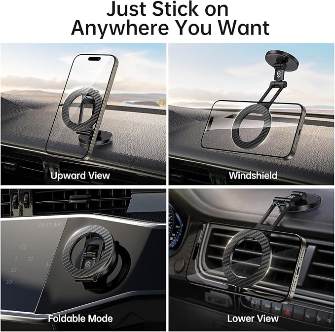SYNCWIRE Fits MagSafe Car Mount, Magnetic Phone Holder - Image 2