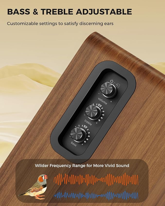 Active Bookshelf Speakers 36W RMS - Image 6
