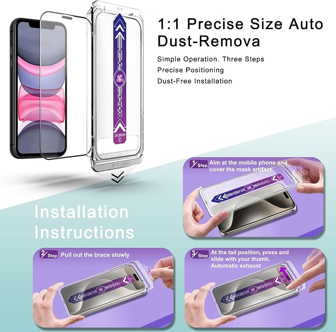 2 Pack Screen Protector Tempered Glass - Image 3