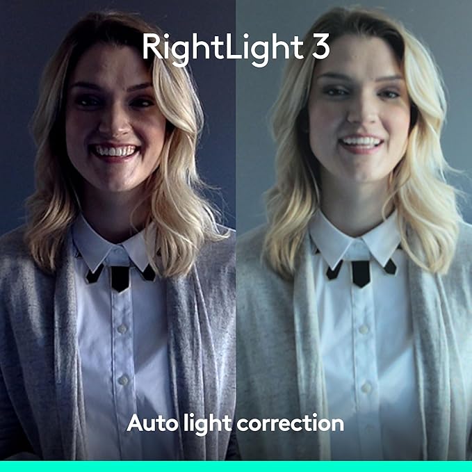 Logitech Brio 4K Webcam, Video Calling, Noise-Cancelling mic, HD Auto Light - Image 4