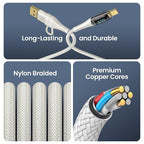 USB C to Multi Charging Cable, USAMS 100W 4FT 5A Type C to Type C Fast Charger - Image 5