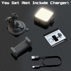 Suction Cup Phone Mount with Rechargeable Light, Mirror Phone Holder with Light - Image 5
