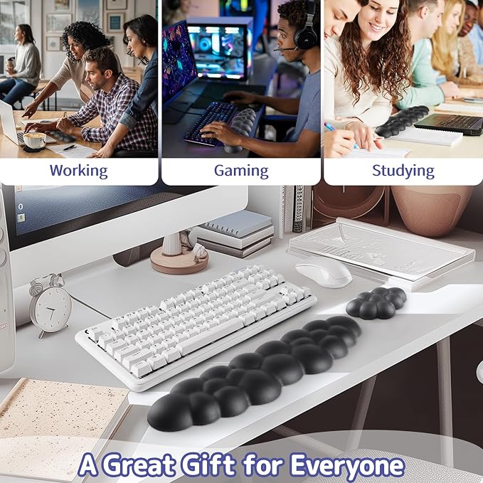 Cloud Wrist Rest Keyboard, Cloud Keyboard Wrist Pad Set - Image 6