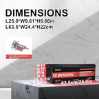 12V 600Ah LiFePO4 Lithium Battery Built-in 200A BMS 10000+ Deep Cycle 7200Wh - Image 2