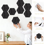 Mollywell Hexagon Acoustic Panels, 12 Pack |Wood Veneer|High Density Sound - Image 6