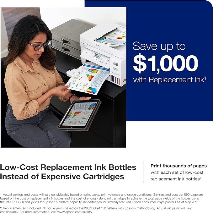 Epson EcoTank ET-4800 Wireless All-in-One Cartridge-Free Supertank Printer - Image 7