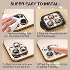 beuxece Compatible for iPhone 16 Pro/iPhone 16 Pro Max Camera Lens Protector - Image 7