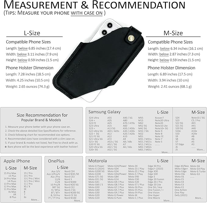 TobbinGear Leather Cell Phone Holster - Image 5