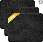 JIKIOU 3 Pack Mouse Pad with Stitched Edge, Comfortable Mouse Pads with by JIKIOU