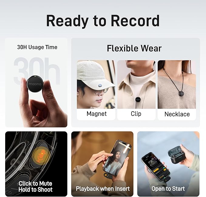 MAONO Wireless Lavalier Microphone - Image 4