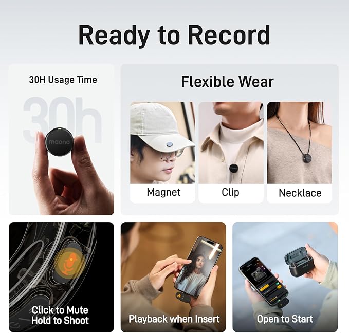 MAONO Wireless Lavalier Microphone - Image 4