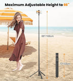 TONEOF 66" Automatic Tripod, Auto-Open Phone Tripod Stand - Image 3
