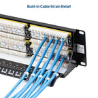 Cable Matters 48 Port Patch Panel Rackmount or Wall Mount 19-Inch - Image 2
