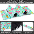 Pink Flamingo Desk Mat, Large Summer Flamingos Pineapples Tropical Leaves - Image 3