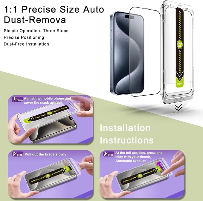 [2-Pack Ultra HD Clear Screen Protector - Image 3