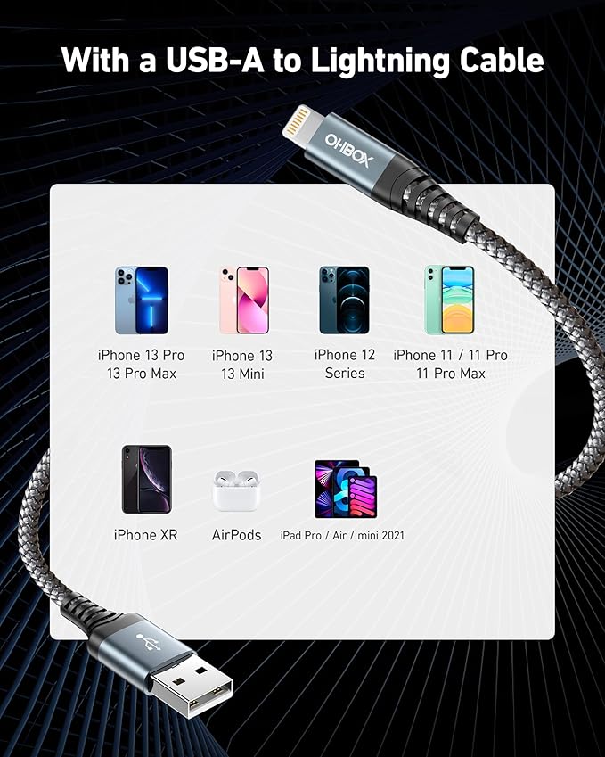 iPhone Charging Cable 6FT, iPhone Charger Cord iPhone USB Cable Compatible - Image 6