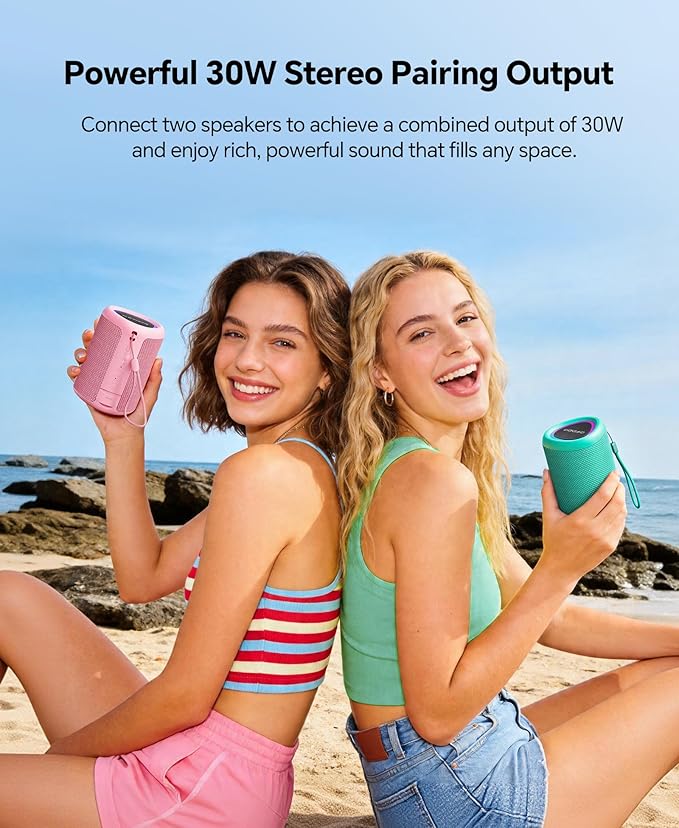 Portable Bluetooth Speaker Beach Essentials: Powerful Crystal Clear - Image 6