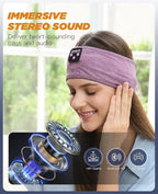 Perytong Sleep Headphones Bluetooth Headband, Headband Headphones - Image 2