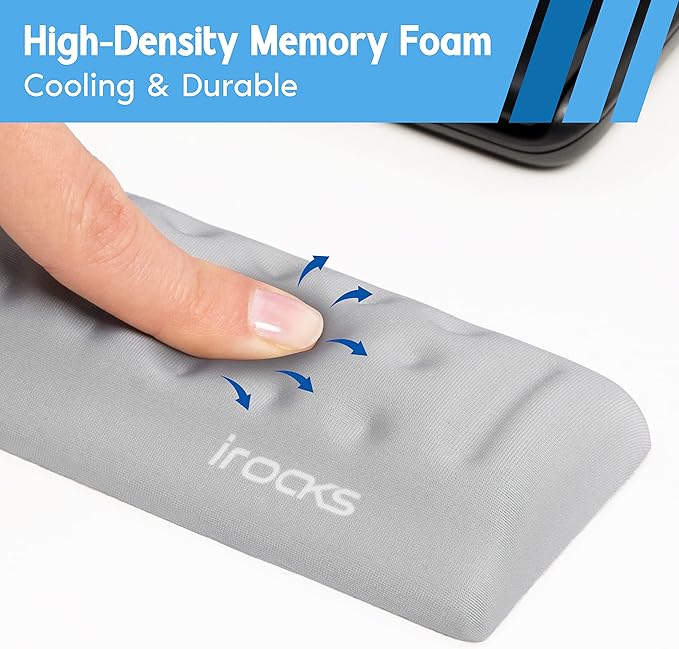 i-Rocks Memory Foam Keyboard Wrist Rest - Image 5