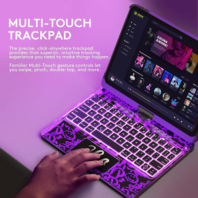 GUSGU Transparent Case with Wireless Keyboard only - Image 6