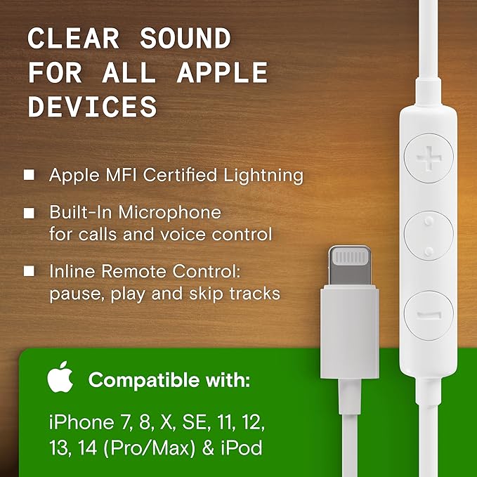 Symphonized iPhone Earphones Wired Deep Bass Sound, 3D Sound, Microphone Volume - Image 7