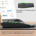 RECCAZR Ergonomic Keyboard, Wired Computer USB Keyboard - Image 4