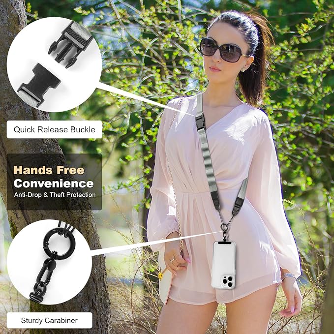 Adjustable Crossbody Phone Lanyard, Universal Phone Wrist Strap and Phone Neck - Image 6