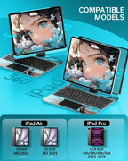 Intermerge Clear Keyboard Case for iPad Air 13" & Pro 12.9" - Image 2