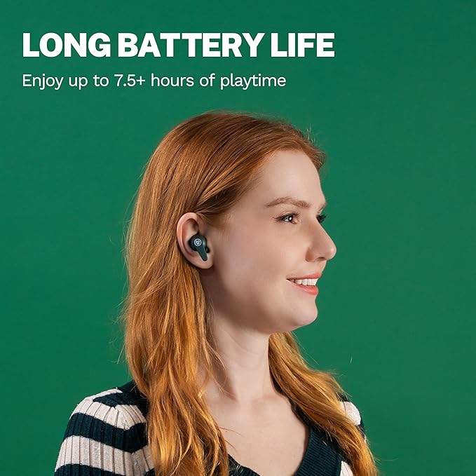 JLab Go Pods ANC True Wireless Bluetooth Earbuds & Charging Case, Hybrid Active - Image 2