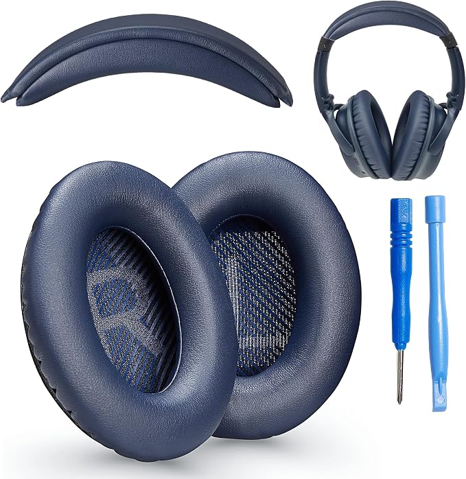 AHG QC35 earpads / QC35 ii Headband pad Cushion kit. Compatible w/Bose by AccessoryHouseGlobalUSA