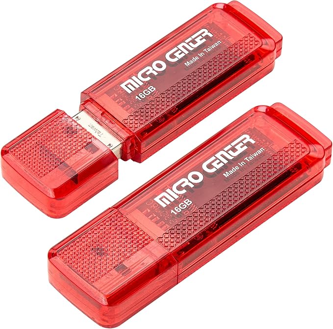 Micro Center SuperSpeed 2 Pack 16GB USB 3.0 Flash Drive Gum Size Memory Stick by INLAND