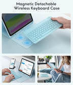 CHESONA Keyboard Case for iPad 11th/10th Generation, Detachable Wireless - Image 4
