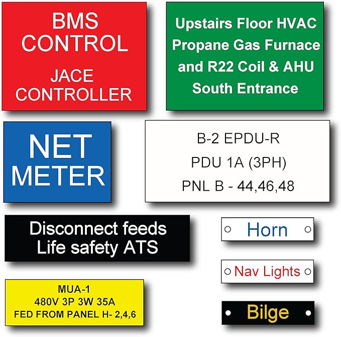 Engraved Electrical Panel Labels, Phenolic Labels, Breaker Box Label, Electric - Image 3
