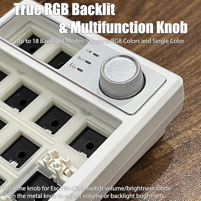 Wireless Mechanical Numpad Barebones Kit, Gasket Programmable Macro Numeric - Image 6