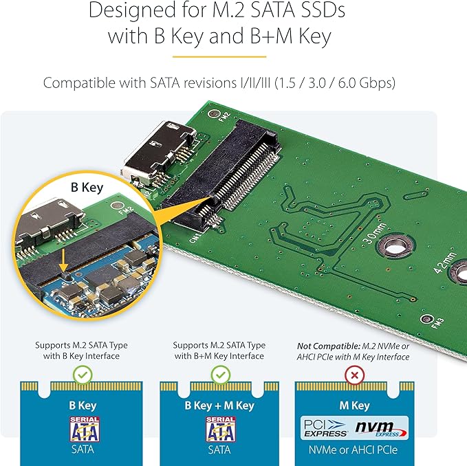 StarTech.com M.2 SSD Enclosure for M.2 SATA SSDs - Image 3