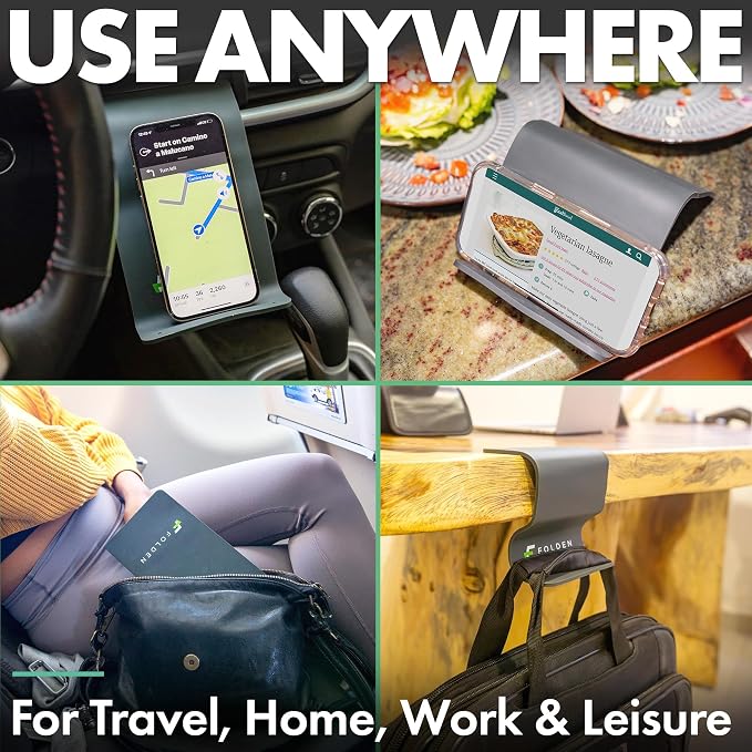 Folden Airplane Phone Holder, Flexible Tablet and Cell Phone Holder, Folding - Image 5