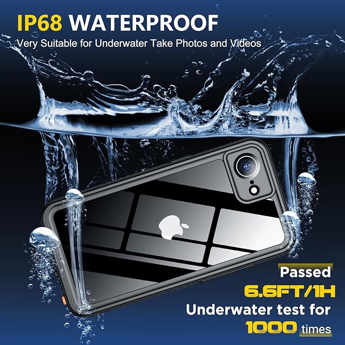 SPIDERCASE for iPhone 16e Case Waterproof, Built-in Screen & Camera Lens - Image 3