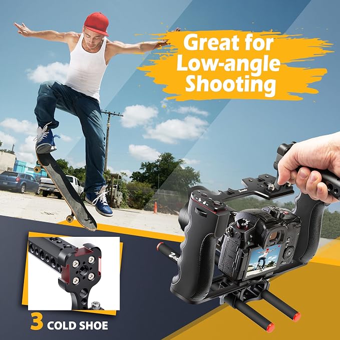 Zeadio Camera Video Rig Cage, Filmmaking Movie Making Rig - Image 4