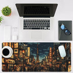 Mouse Pad Large Bustling Street Non-Slip Game Desk Mat - Image 2