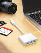 USB C SD Card Reader for iPhone 15/iPad/Mac, ChiaoPio USB C to SD CF, Type C - Image 4