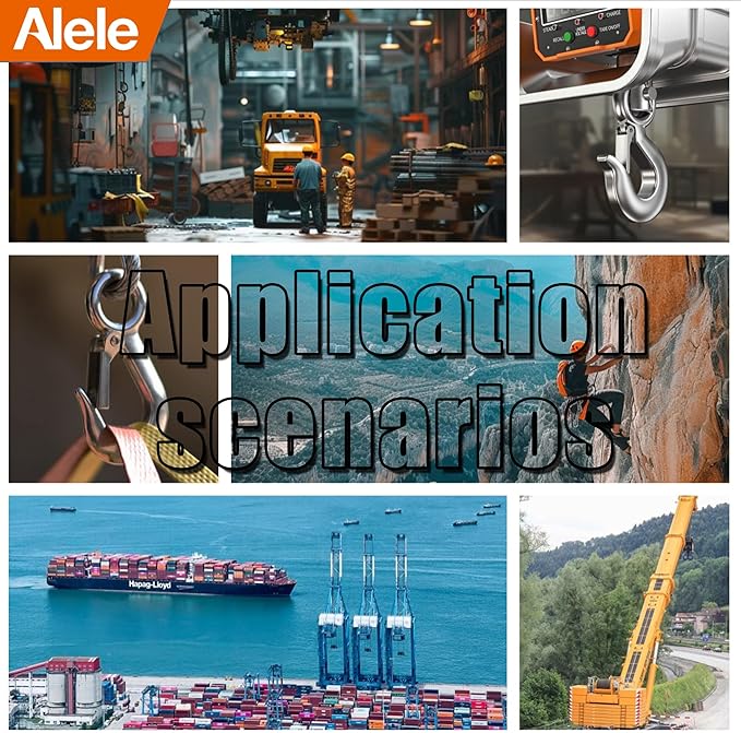 Alele Grab Hooks, 1T Crane Scale, Slip Hooks, Stainless Steel Lifting Hook - Image 6