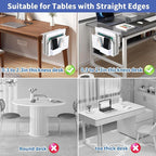2 Tier Desk Side Storage, Under Desk Laptop Holder - Image 4