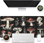 Psychedelic Mushrooms Desk Mat, Large Gaming Mouse Pad, 31.5"x15.7", Extended by KOAIWPAE