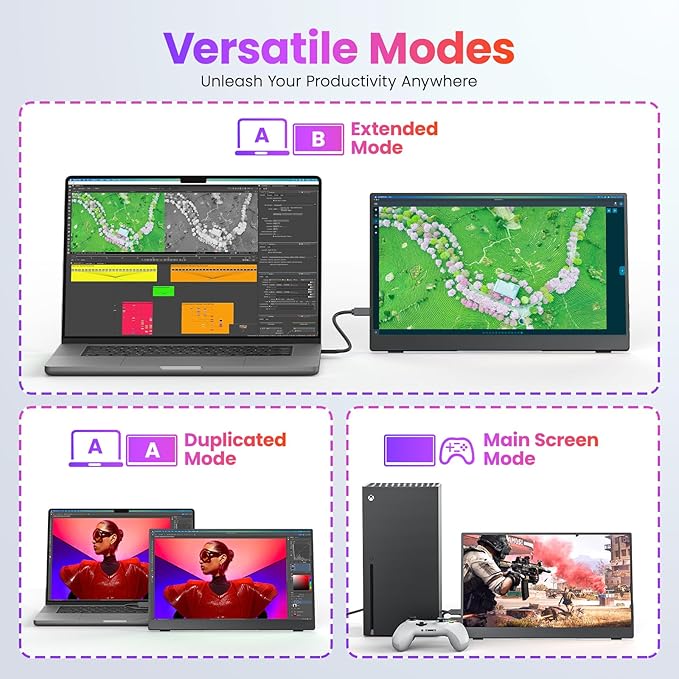 Portable Monitor 15.6 Inch FHD 1080P HDR IPS Travel Monitor - Image 7