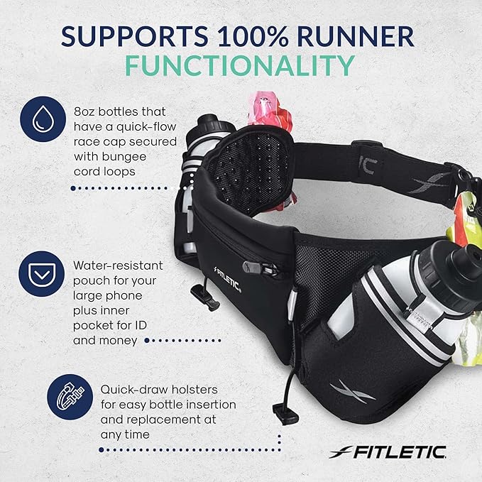 Fitletic Hydration Running Belt - Image 6