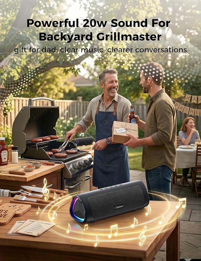 Bluetooth Speaker, 20W HD Sound, Portable Wireless, IPX5 Waterproof, - Image 8