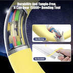 3-Pack Yellow 60W USB C to USB C Cable, Type C Fast Charging Cable - Image 4